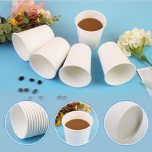 Load image into Gallery viewer, White 8 Oz Wuadua Paper Cups 200 Pack Disposable Coffee Cups
