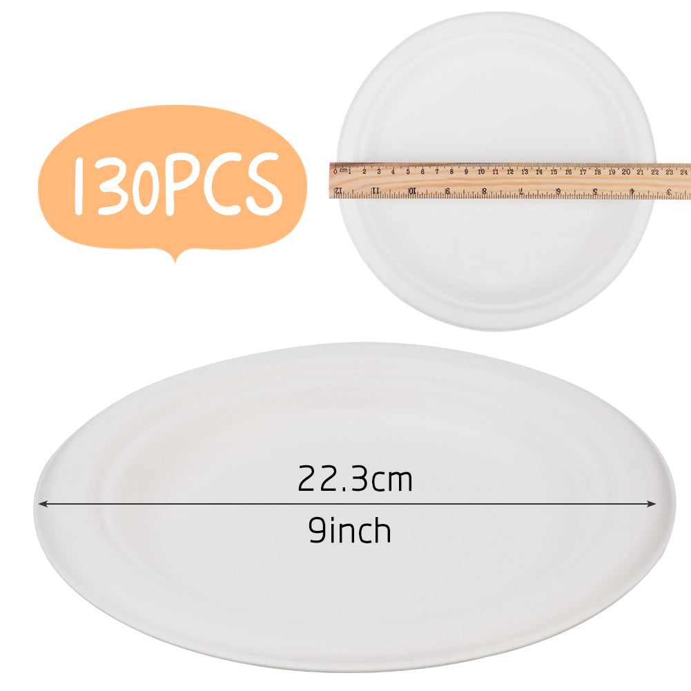 Super Strong Heavy-Duty Paper Plates, 9 inch (600 Count)